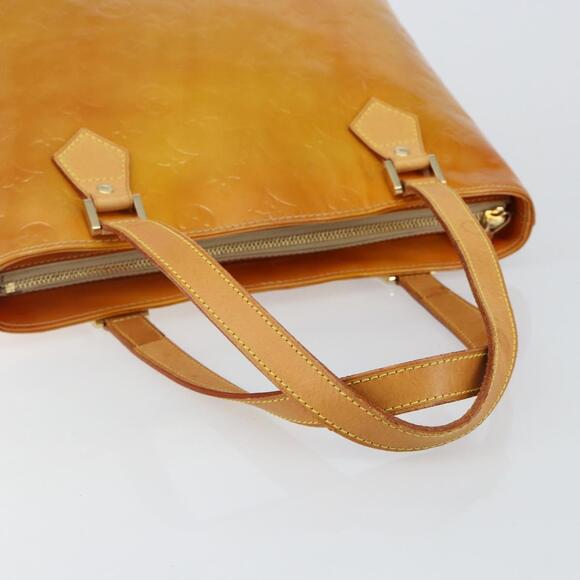 LOUIS VUITTON Monogram Vernis Houston Hand Bag Beige M91004 - Picture 7 of 13